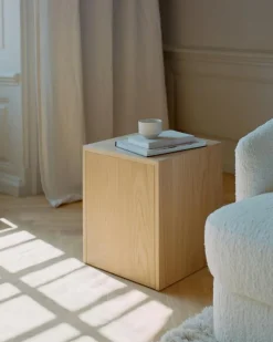 New Works Sängbord & Nattduksbord|Sängbord & Nattduksbord-Mass Sidobord Med Låda, Valnöt