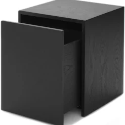 New Works Sängbord & Nattduksbord|Sängbord & Nattduksbord-Mass Sidobord Med Låda, Valnöt