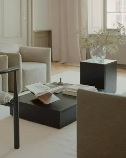 New Works Sängbord & Nattduksbord|Sängbord & Nattduksbord-Mass Sidobord Med Låda, Valnöt