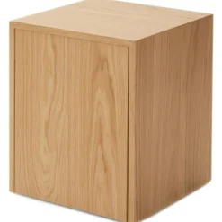 New Works Sängbord & Nattduksbord|Sängbord & Nattduksbord-Mass Sidobord Med Låda, Valnöt