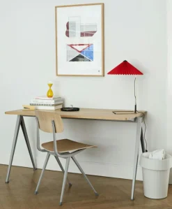 HAY Skrivbordslampor|Bordslampor-Matin Bordslampa 300 mm, Polerad Mässing / Oxide Red