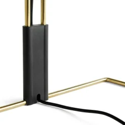 HAY Skrivbordslampor|Bordslampor-Matin Bordslampa 300 mm, Polerad Mässing / Oxide Red