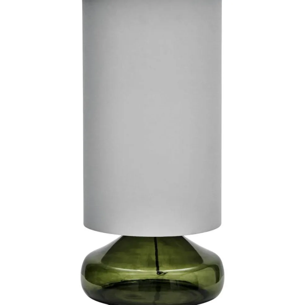Matte Bordslampa, Vit/Grön