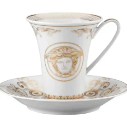 Versace Kaffekoppar-Medusa Gala Kaffekopp Med Fat, 18 cl
