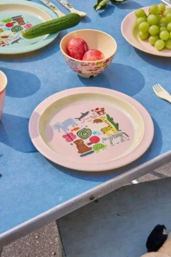 Melamintallrik 20 cm, Pink Wildlife