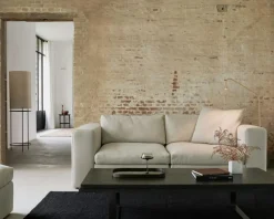 Ethnicraft Modulsoffor-Mellow Soffa Avslut Höger / Vänster Avtagbar Klädsel, Ivory