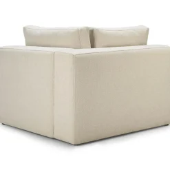 Mellow Soffa Hörndel Avtagbar Klädsel, Ivory