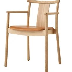 Audo Copenhagen Stolar-Merkur Karmstol, Svart Ek / Svart Läder