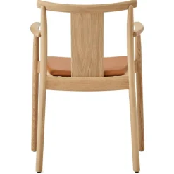 Audo Copenhagen Stolar-Merkur Karmstol, Svart Ek / Svart Läder