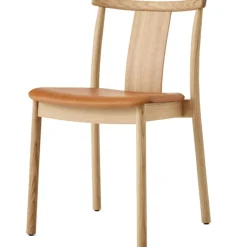 Merkur Stol, Svart Ek / Svart Läder