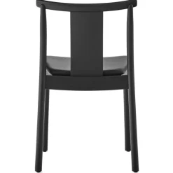 Merkur Stol, Svart Ek / Svart Läder