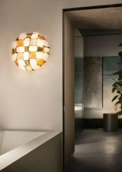 SLAMP Vägglampor|Plafonder-Mida Vägg-/Taklampa 50 cm, Guld