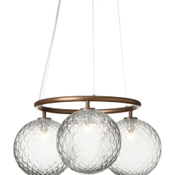 Miira 3 Circular Ljuskrona, Mörk Brons / Opal