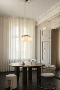 Miira 3 Circular Ljuskrona, Mörk Brons / Opal