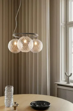 Miira 3 Circular Ljuskrona, Mörk Brons / Opal