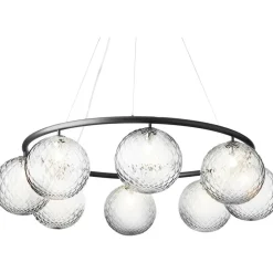 Nuura Ljuskronor & Takkronor-Miira 8 Circular Ljuskrona, Mässing / Klar