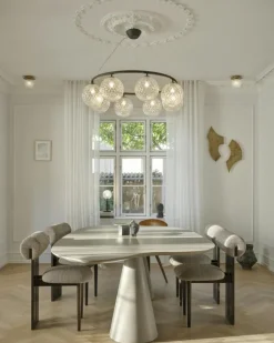 Nuura Ljuskronor & Takkronor-Miira 8 Circular Ljuskrona, Mässing / Klar