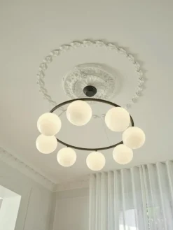 Nuura Ljuskronor & Takkronor-Miira 8 Circular Ljuskrona, Mässing / Klar