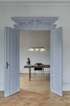 Nuura Ljuskronor & Takkronor-Miira 8 Circular Ljuskrona, Mässing / Klar