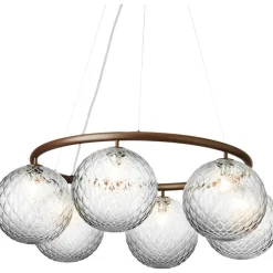 Nuura Ljuskronor & Takkronor-Miira 6 Circular Ljuskrona, Dark Bronze / Klar