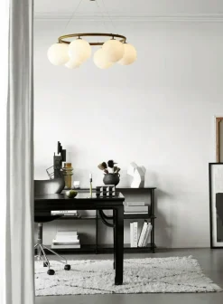 Nuura Ljuskronor & Takkronor-Miira 6 Circular Ljuskrona, Dark Bronze / Klar