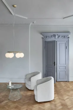 Nuura Ljuskronor & Takkronor-Miira 6 Circular Ljuskrona, Dark Bronze / Klar