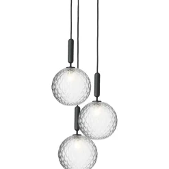 Nuura Ljuskronor & Takkronor-Miira 3 Ljuskrona 370 mm, Mässing / Opal