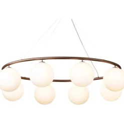 Nuura Ljuskronor & Takkronor-Miira 8 Oval Ljuskrona, Rock Grey / Opal