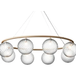 Nuura Ljuskronor & Takkronor-Miira 8 Oval Ljuskrona, Rock Grey / Opal