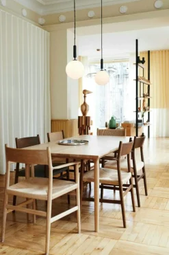 Miira 1 Pendel 200 mm, Mässing / Opal