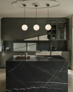 Miira 1 Pendel 200 mm, Mässing / Opal