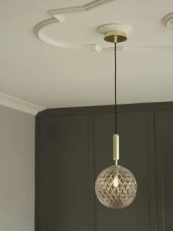 Miira 1 Pendel 200 mm, Mässing / Opal