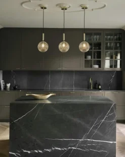 Miira 1 Pendel 200 mm, Mässing / Opal