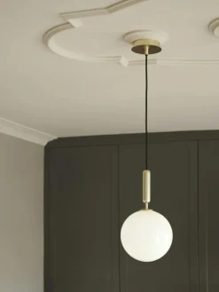 Miira 1 Pendel 200 mm, Mässing / Opal