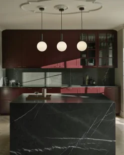 Miira 1 Pendel 200 mm, Mässing / Opal