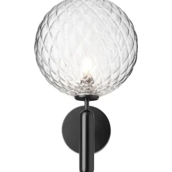 Nuura Fasadlampor|Fasadlampor-Miira Vägglampa Utomhus, Svart / Opal