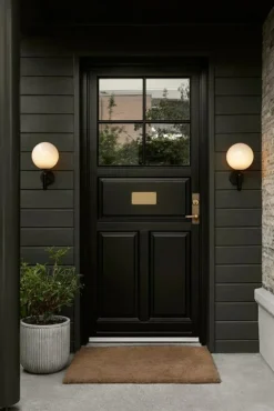 Nuura Fasadlampor|Fasadlampor-Miira Vägglampa Utomhus, Svart / Opal