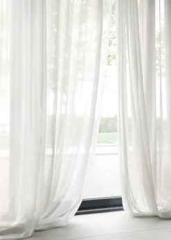 Mimou Gardinlängder-Mimmi Gardin Återvunnet Tyg Enkel Bredd, Naturvit, 140x250 cm