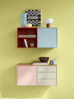 Montana Vägghyllor-Mini 1102 Hylla Med Fack, New White