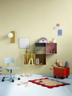 Montana Vägghyllor|Sängbord & Nattduksbord-Mini 1007 Hylla Med Tre Lådor, Camomile