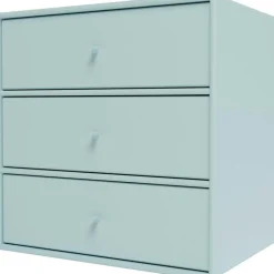 Montana Vägghyllor|Sängbord & Nattduksbord-Mini 1007 Hylla Med Tre Lådor, Camomile