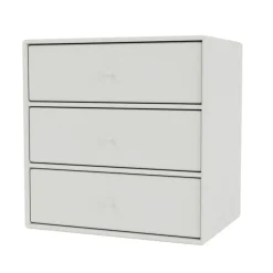 Montana Vägghyllor|Sängbord & Nattduksbord-Mini 1007 Hylla Med Tre Lådor, Camomile