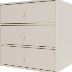 Montana Vägghyllor|Sängbord & Nattduksbord-Mini 1007 Hylla Med Tre Lådor, Camomile