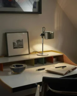 Oluce Skrivbordslampor|Bordslampor-Mini Coupé 2201 Bordslampa, Svart