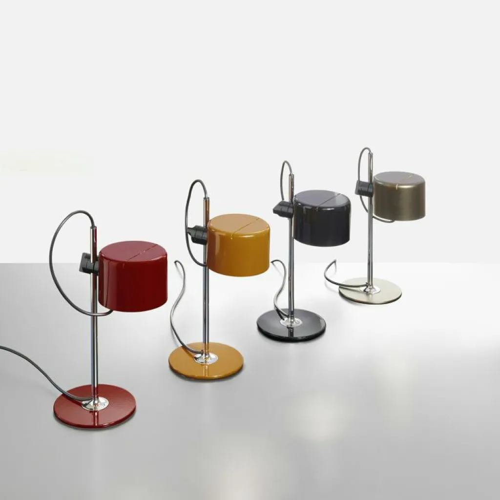 Oluce Skrivbordslampor|Bordslampor-Mini Coupé 2201 Bordslampa, Svart