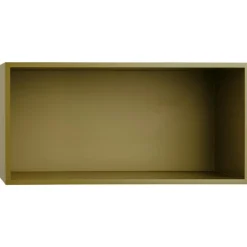 Muuto Modulära Hyllsystem|Vägghyllor-Mini Stacked Hylla L, Brown Green