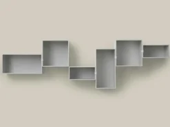 Muuto Modulära Hyllsystem|Vägghyllor-Mini Stacked Hylla L, Brown Green