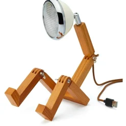 Mr. Wattson Bordslampor-Mini Wattson Bordslampa, Ask / Vintage White