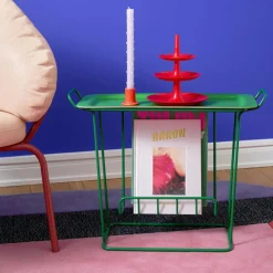 Maze Brickbord|Sidobord & Avlastningsbord-Minnie Mae Paper Brickbord, Svart