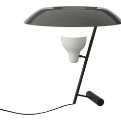 Model 548 Bordslampa, Mörkt bränd Mässing / Grå